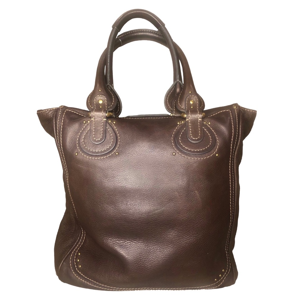 CHLOE Paddington Mocha Brown Leather Bag with Lock & Key Mint Condition - Picture 4 of 17